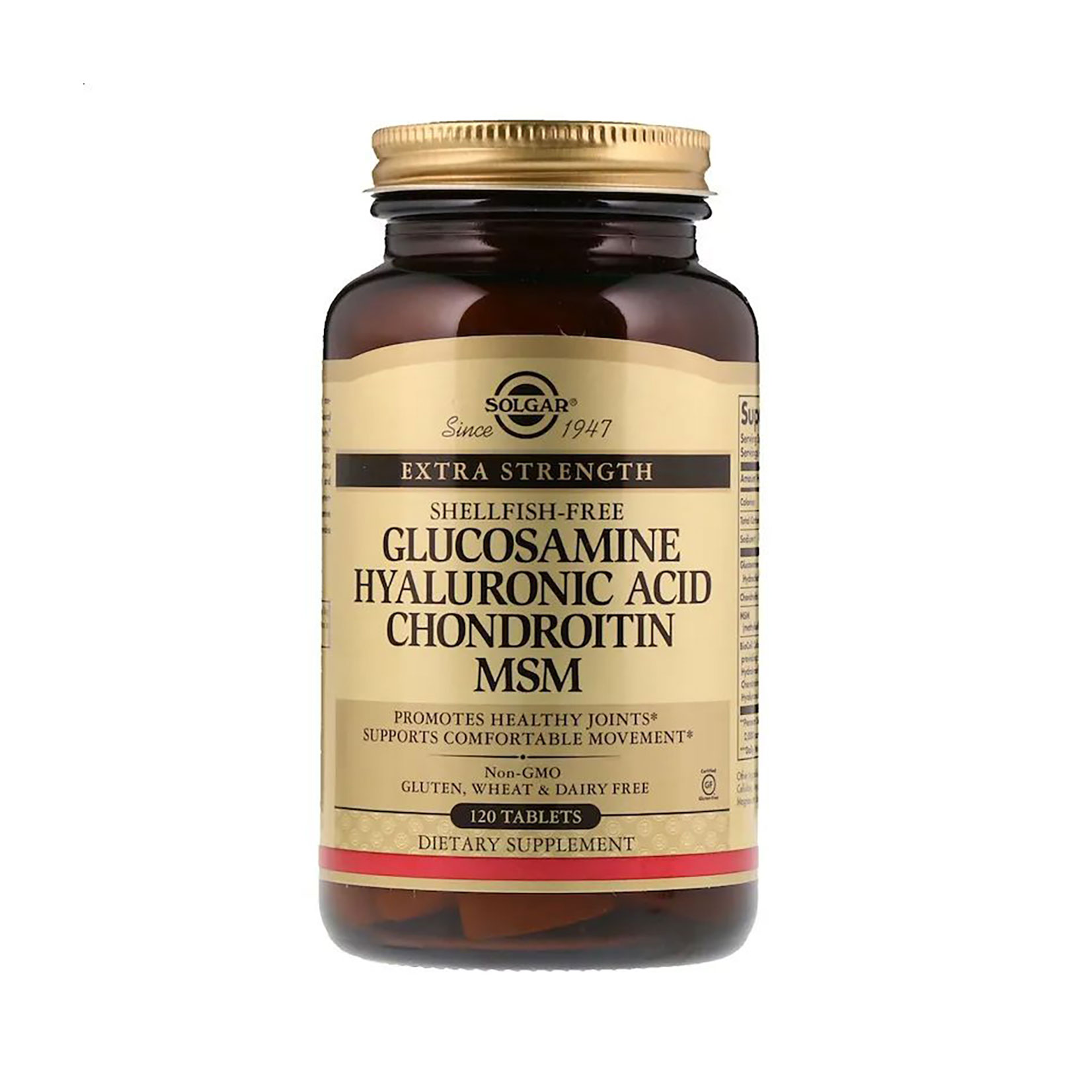Глюкозамін, хондроїтин та МСМ Solgar Glucosamine Chondroitin MSM, 120 таблеток